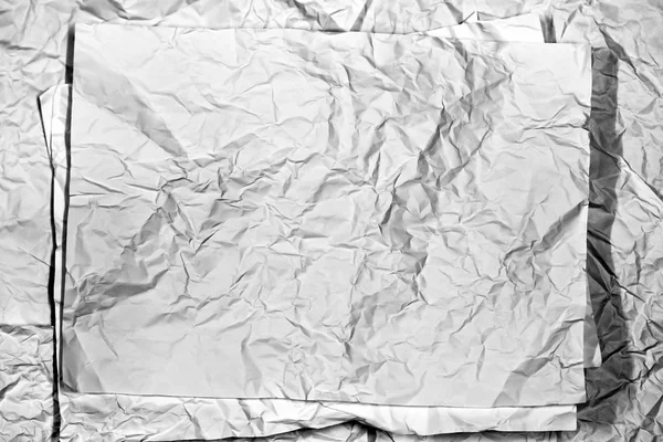 White Texture Background Crumpled Paper — Stock Photo, Image