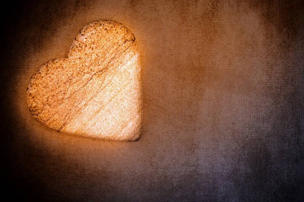 Чувства Каменного Сердца Концептуального Фона — стоковое фото