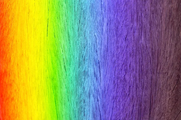 Rainbow Colors Wooden Floors — Stock Photo, Image