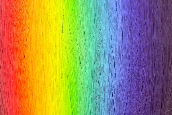 Rainbow Colors Wooden Floors — Stock Photo, Image