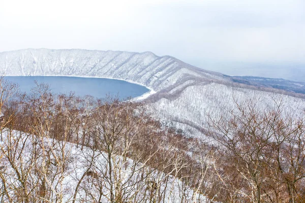 Lago Kuttara Vista Parco Degli Orsi Noboribetsu — Foto Stock