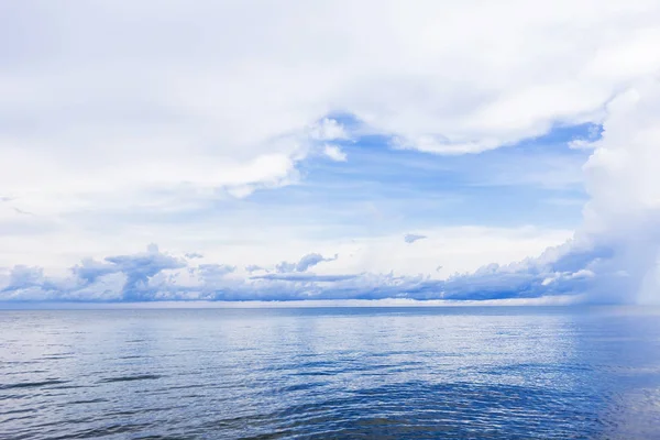 Fantastic Soft White Clouds Blue Sky Stock Picture