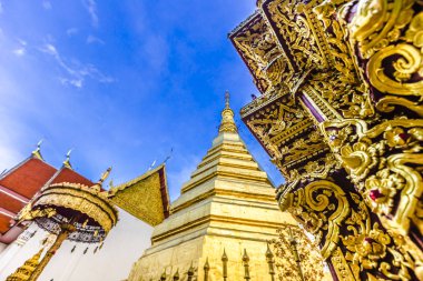 Wat Phra this Cho Hae, Kraliyet Tapınağı, Phrae, Tayland kutsal bir antik tapınak