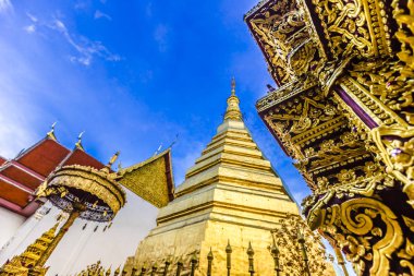 Wat Phra this Cho Hae, Kraliyet Tapınağı, Phrae, Tayland kutsal bir antik tapınak