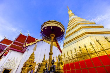 Wat Phra this Cho Hae, Kraliyet Tapınağı, Phrae, Tayland kutsal bir antik tapınak