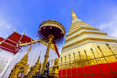 Wat Phra this Cho Hae, Kraliyet Tapınağı, Phrae, Tayland kutsal bir antik tapınak