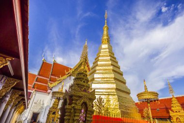 Wat Phra this Cho Hae, Kraliyet Tapınağı, Phrae, Tayland kutsal bir antik tapınak