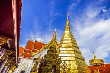 Wat Phra this Cho Hae, Kraliyet Tapınağı, Phrae, Tayland kutsal bir antik tapınak