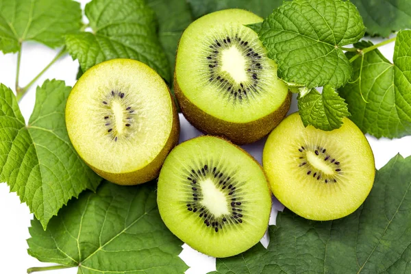 Kiwi Fruit Isolated White Background — Stock Photo, Image