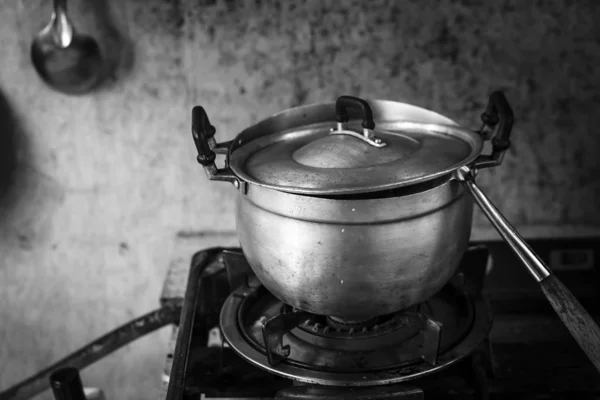 Stoom Kookpot Keuken — Stockfoto