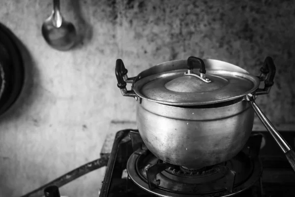 Stoom Kookpot Keuken — Stockfoto