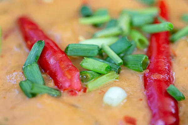 Cibo Thailandese Frutti Mare Vapore Con Pasta Curry — Foto Stock