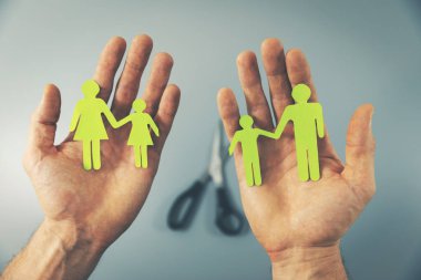 Boşanma kavram sonra bölünmüş aile