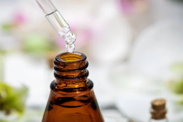 herbal essential oil drop