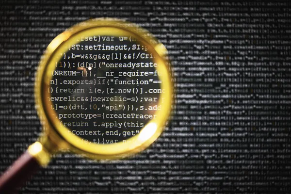 Концепція Хакерства Або Пошуку Вад Коду Програмування — стокове фото