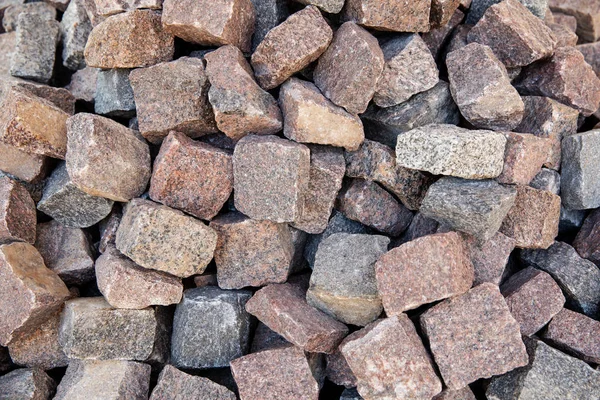 Granite cobblestone pavers — Stock Photo, Image