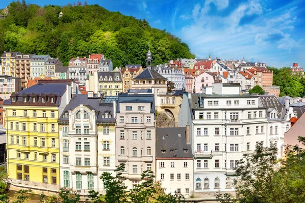 Beautiful architecture of karlovy vary city in czech republic — Stock Photo, Image