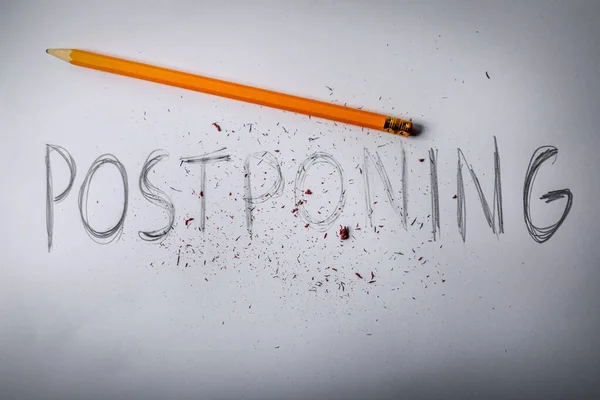 Stop Postponing Your Goals Concept — Stock Photo, Image