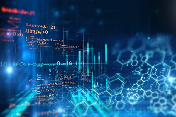 Chemische Wetenschap Medische Stof Moleculen Achtergrond Afbeelding — Stockfoto