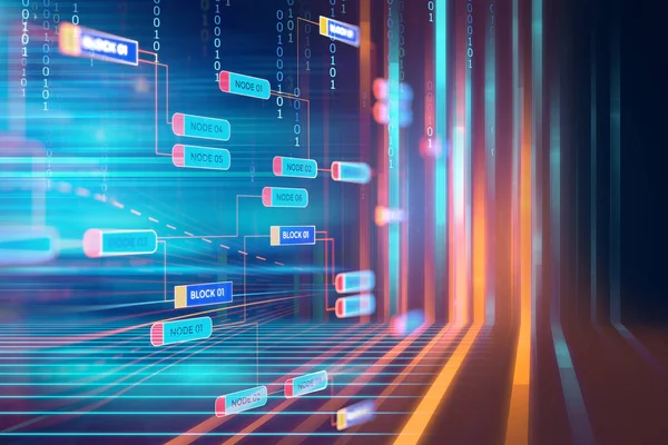mavi geometrik soyut teknoloji ve bilim geri gruplandırması