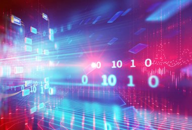 mavi geometrik soyut teknoloji ve bilim arkaplanı