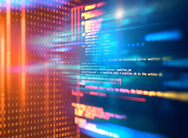 Programmiercode Abstrakte Technologie Hintergrund Der Software Entwickler Und Computer Scrip — Stockfoto