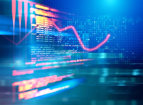 Programming code abstract technology background of software deve ...