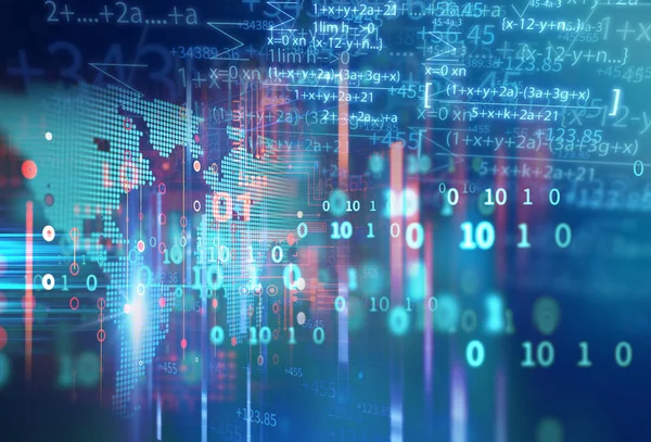 Ciencia Fórmula Ecuación Matemática Fondo Abstracto Concepto Aprendizaje Automático Artificial —  Fotos de Stock