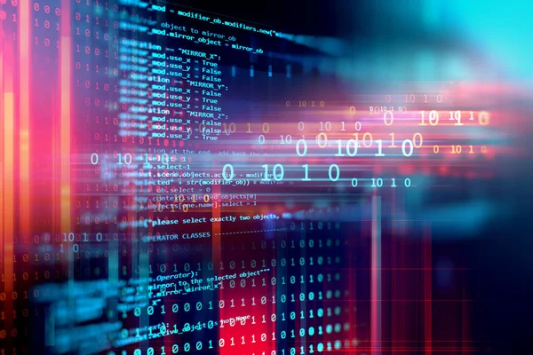 Yazılım geliştiricisi ve Bilgisayar betiğinin kod soyut teknoloji arkaplanı programlanıyor