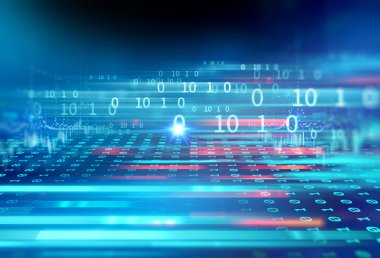 Görsel veri karmaşıklığına sahip soyut geleceksel bilgi, Büyük veri konsepti, temel programlama 