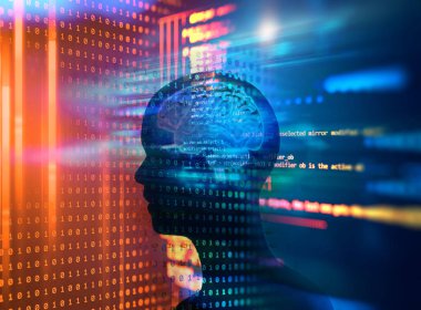 Programlama kod soyut teknolojik altyapı yazılım geliştirici ve bilgisayar kese