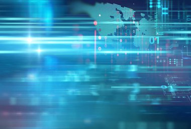 soyut defocus dijital teknoloji arka plan, büyük veri ve dijital temsil