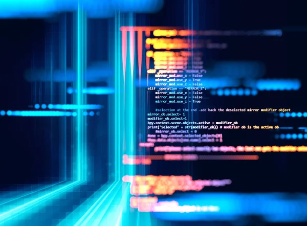 Programmiercode Abstrakte Technologie Hintergrund Der Software Entwickler Und Computer Scrip — Stockfoto