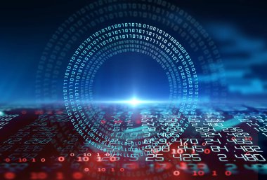 Finansal piyasa grafiği teknolojinin soyut arka planı