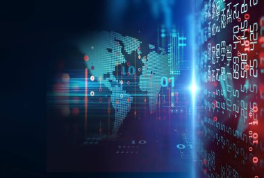 Teknik mali grafik teknolojisi arka plan üzerinde