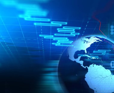 Teknik mali grafik teknolojisi arka plan üzerinde