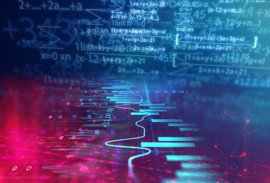 Bilim ve matematik formül denklem arka plan