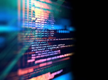 Programlama kod soyut teknolojik altyapı yazılım deve