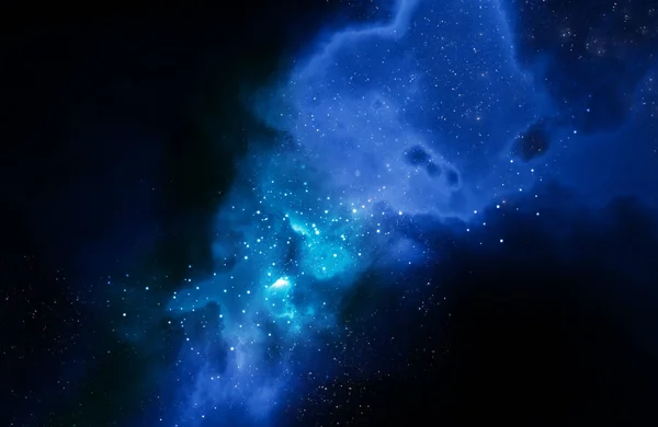 Deep space nebula and galaxy background 3d illustration. — Stock Photo, Image