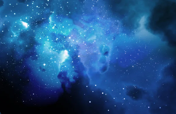 Nebulosa dello spazio profondo e galassia sfondo 3d illustrazione . — Foto Stock