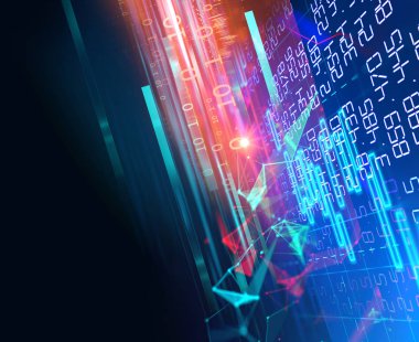 Teknik mali grafik teknolojisi arka plan üzerinde