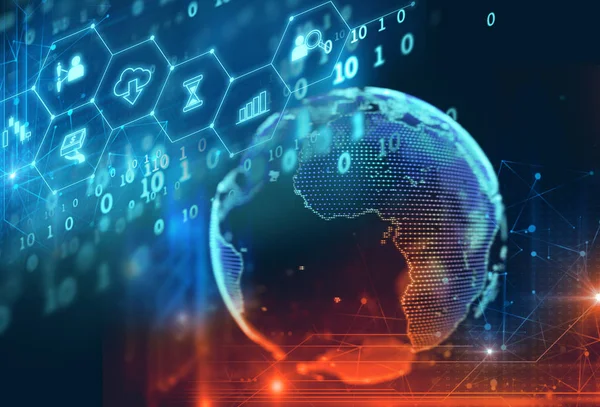 fintech kutsal kişilerin resmi üstünde soyut mali teknolojik altyapı .