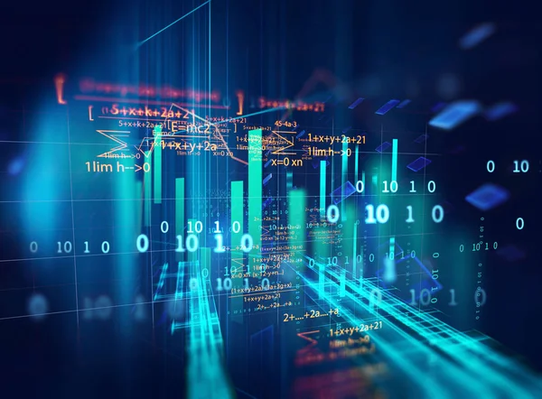 Teknik mali grafik teknolojisi arka plan üzerinde