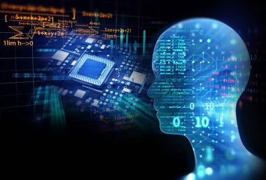 3 boyutlu yapay insan ve mikroçip tasarımı, nöral ağ kavramı ve insan beyni ile mikroçip arasındaki ilişki