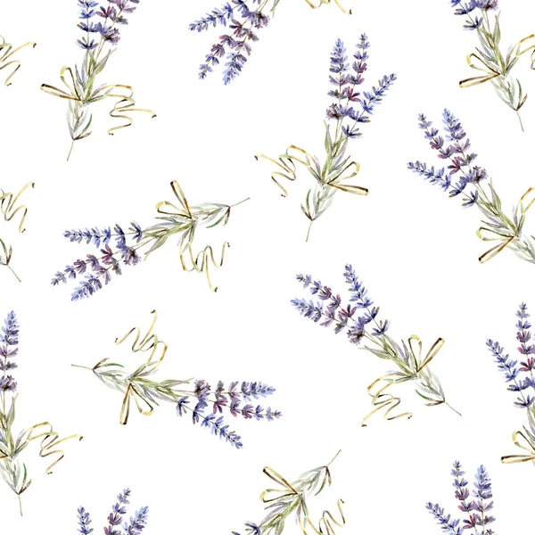 Seamless pattern with lavender — Stock Photo, Image