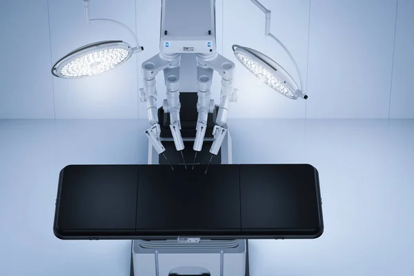 Rendering Rendelővel Robot Surgery Gép — Stock Fotó