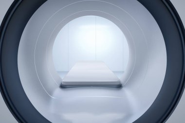 3D render MRI tarama tarama devic makine ya da manyetik rezonans görüntüleme
