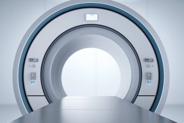 3D render MRI tarama tarama devic makine ya da manyetik rezonans görüntüleme