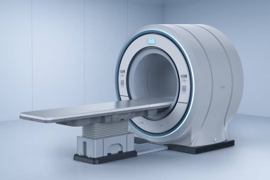 3D render MRI tarama tarama devic makine ya da manyetik rezonans görüntüleme