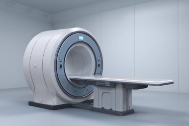 3D render MRI tarama tarama devic makine ya da manyetik rezonans görüntüleme